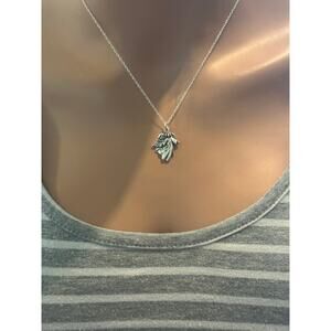Sterling Silver Open Arms Angel Charm Necklace